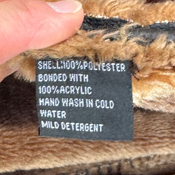 Montanaco dark brown jacket with faux fur trim, size M - Picture 7 of 11